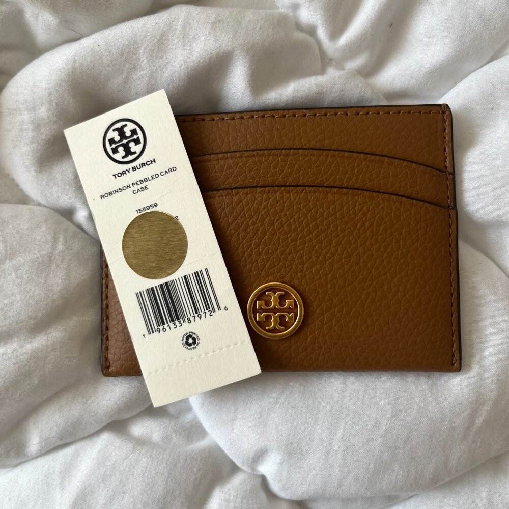 Tory Burch Robinson Leather Card Case